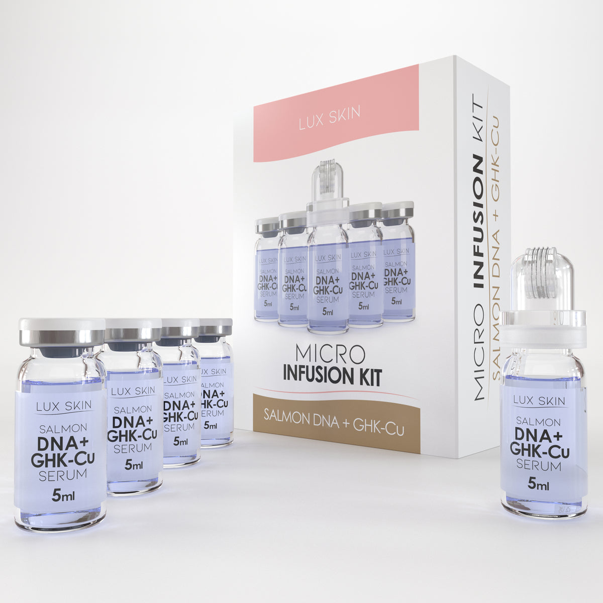 ghk cu serum eu LUX SKIN® Micro Infusion Kit with Salmon DNA + GHK-Cu – LUX SKIN EUROPE
