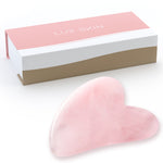 LUX SKIN® Gua Sha Rosenquarzstein 